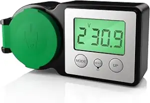 GreenSun Stromzähler für Steckdose Energiekostenmessgerät - Stromzähler für Balk