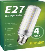 Fondiiz E27 LED 16W Extra Hell 2200LM Entspricht 200W Halogenlampe, Glühbirne E27 Neutralweiß 4000K, Energiesparlampe LED Birne e27, Leuchtmittel LED Maiskolben E 27 230V Nicht Dimmbar, 4er Pack