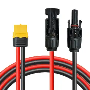 Solarladekabel Solarkabel 0.6M/3M, Solarstecker auf XT60 Stecker Solarpanel Adap