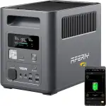 AFERIY 1800W Tragbare Powerstation, 1024Wh LiFePO4 & 1Std Schnellladung Solargenerator, <10ms USV, 9 Ausgänge, mit APP, BMS, Reine Sinuswelle 230V, für Outdoors Camping/RV/Garten/Notfall 【2026 Neue】