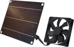 Buyweek Solar Ventilator 6W Solar Lüfter IP65 Wasserdichter mit Solarpanel 12V und Kabel 3M Solar Ventilatoren Outdoor für Gewächshaus Belüftung Schuppen Hühnerstall Haustier Häuser Fenster Auspuff