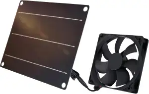 Buyweek Solar Ventilator 6W Solar Lüfter IP65 Wasserdichter mit Solarpanel 12V u