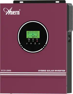Anern 2000W Hybrid Wechselrichter Solar 12VDC auf 220V/230VAC mit Solarregler 80