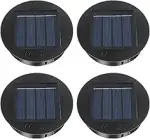 CNMTCCO Solarleuchten Ersatzteile 4 Stück 8CM 1.2V 600mAh LED Solar Panel for Outdoor Hanging Lat...