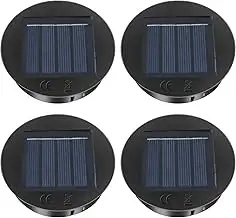 CNMTCCO Solarleuchten Ersatzteile 4 Stück 8CM 1.2V 600mAh LED Solar Panel for Ou