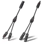 Solar-Steckverbinder Y Zweig Parallel Adapter 1 Paar 1 bis 2 Splitter Solarkabel Draht Stecker Werkzeugsatz für Solarpanel
