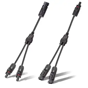 Solar-Steckverbinder Y Zweig Parallel Adapter 1 Paar 1 bis 2 Splitter Solarkabel