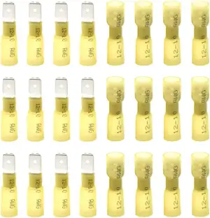 Kabelschuhe x 100 -Männlich Kabelstecker x50 / Weiblich Kabelstecker x50 Flachst