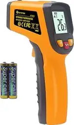 KETOTEK Infrarot Thermometer, Digitale Laser Temperaturmessgerät IR pyrometer -50 bis 600°C(-58 b...