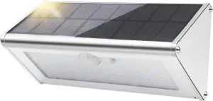 SUNFUCAN Solarlampen für außen mit Bewegungssensor, 1100 lm superhelle LED, 4 in