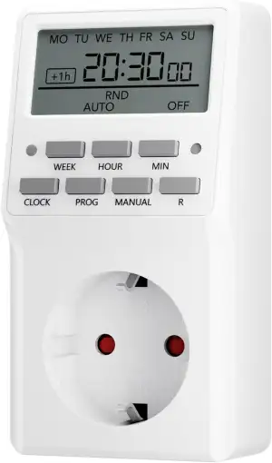 HBN Digitale Zeitschaltuhr Timer Steckdose mit 20 Schaltprogramme Wochenzeitscha