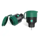 UCOMEN Wlan Steckdose Outdoor IP44, TÜV-zertifiziert, Smarte Außensteckdose mit Timer & Energieverbrauch, kompatibel mit Alexa, Google Home, Smart Life App Tuya für Garten Terrasse Balkon, 2er Pack