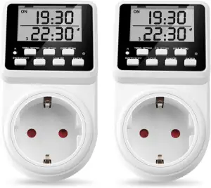 NOVKIT Intervall Digitale Zeitschaltuhr Steckdose mit unendlichem Zyklus, 3 Scha