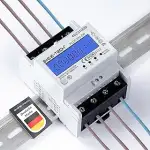 Stromzähler [FLDS100-DR] für Hutschiene mit Tageszählwerk (rückstellbar) und Lastanzeige, Drehstr...