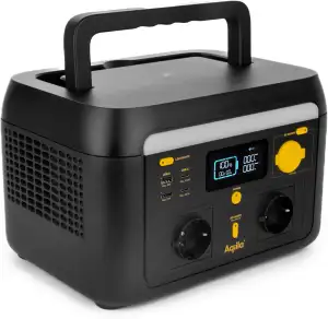 Powerstation 1000W, 614wh, Portable Power Station LiFePo4, BMS, 51,2V, 12Ah, 2x 