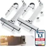 Balkonkraftwerk Montageset für Balkongeländer, Solarpanelbefestigung, stabil, einfache Installation, für 1 Modul