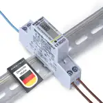 1-Phasen Stromzähler Hutschiene MID geeicht [WS50-1221-MID26]– Digitaler Wechselstromzähler mit L...