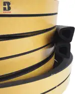 Dichtungsband DGP 14x12mm 40M – Türdichtung Fensterdichtung selbstklebend | Schaumstoff Gummi Dichtung Zugluftstopper Schalldämmung Wärmedämmung Abdichtung – Weiß Schwarz (Schwarz)