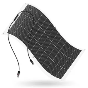 ECO-WORTHY 130W 12V Solarpanel Flexibel Monokristallines Solarpanel, Solarmodul mit Ladekabel für...