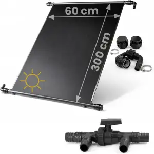 HAF – Solarkollektor als Poolheizung (1x 300x60cm) – Sonnenenergie für Gartenpoo