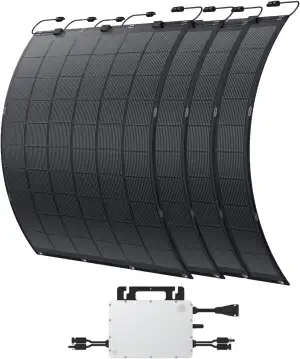 Kleines Kraftwerk Flexibles Balkonkraftwerk 900Wp – Flexible Solarmodule 4×225W 