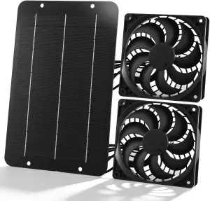 Joycabin Solar Ventilator, Solarmodul Lüfter Kit, 12V 10W Solar Dual Auspuffvent