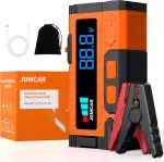 Starthilfe Powerbank für Pkw 7000A-JDMCAR Auto Starthilfe Powerbank, Jumper Starter Powerbank mit LCD Bildschirm & LED Taschenlampe, Autobatterie Booster-Upgrade