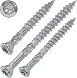 SCREW REBEL Terrassenschrauben 5 x 60 mm - 500 Stück - Edelstahl gehärtet marten