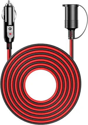 KFZ Verlängerungskabel 12V,5M Zigarettenanzünder Verlängerungskabel,Sicherung fü