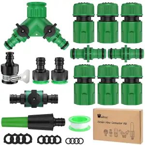 15 Stück Gardena Schlauchverbinder Set, Gardena Kupplung 1/2 Zoll, Gartenschlauc
