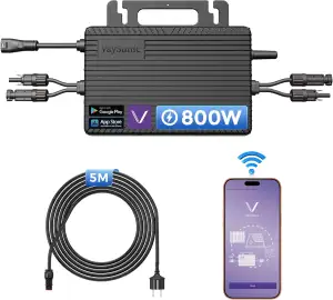 800w Mikro-Wechselrichter Mit Integriertem Wi-Fi, 0% Mwst., Plug & Play Wechselr