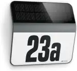 Steinel LED Solar Leuchte XSolar LH-N anthrazit, Dämmerungsschalter, 1100 mAh LiFe-Akku, inkl. beleuchtete Hausnummer