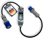 Mobile Stromzähler Box 230V mit 16A CEE Stecker und Kupplung, digitaler Stromzähler, ideal für Ca...