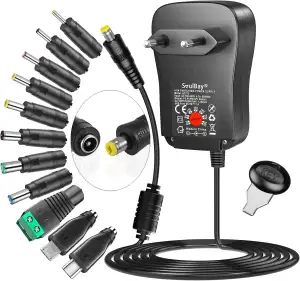 SoulBay 41W 6V 9V 12V 15V 18V 20V 24V Universal AC/DC Adapter Schaltnetzteil Lad