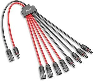 Solar-Anschlusskabel,Solar-Panel Y Zweig Parallelverbinder,30A 1000V 6mm² 2 bis 