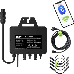 RC Mikro-Wechselrichter 800 W, 26-60V DC Eingang, Solar-Wechselrichter MPPT Mikro-Netzeinspeise-K...