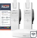 HOMEPILOT Rollladen Smart-Home Starter-Set - 2x RolloTron elektrischer Gurtwickler und Gateway premium, Zentrale inkl. App & Sprachsteuerung (Alexa, Google Assistant kompatibel)