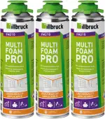 FM210 Bauschaum Fenster und Fassadenschaum Pistolenschaum Montageschaum Multischaum Fensterschaum hohe Schalldämmung Wärmedämmung 750ml Kombisets (ohne Reiniger/ohne Schaumpistole, 3)