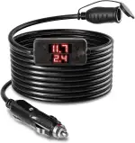 RGBer® Zigarettenanzünder 12 Volt Verlängerung Kabel,Zigarettenanzünder Verlängerung mit Batteriewächter 12v für Auto Kühlbox geeignet.