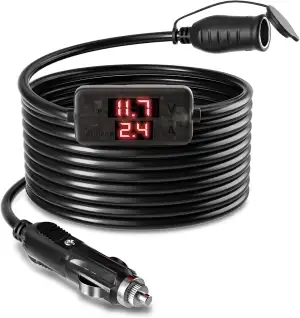 RGBer® Zigarettenanzünder 12 Volt Verlängerung Kabel,Zigarettenanzünder Verlänge