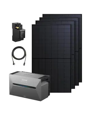 Anker SOLIX 3 Pro Balkonkraftwerk mit Speicher (2680Wh), 4×500W Solarpanels, 4 M