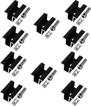 Sunex 10 St. Mittelklemme Endklemme Photovoltaik Befestigungssystem Modulklemmen