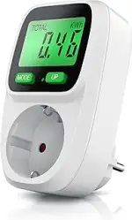 CSL - Stromzähler Steckdose mit Hintergrundbeleuchtung - Energiekostenmessgerät Stromkostenmessge...