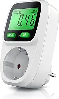 CSL - Stromzähler Steckdose mit Hintergrundbeleuchtung - Energiekostenmessgerät 