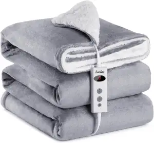 Heizdecke mit Abschaltautomatik, 130x160cm, 10 Heizstufen Up-to-9 Stunden Auto-O