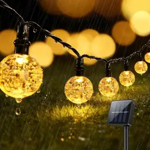 Suright Lichterkette Außen Solar, 8M 30 LED Solar Lichterkette Outdoor mit 8 Mod