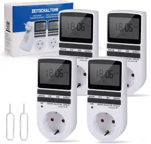 Nach Maß Deutsche Ausführung Zeitschaltuhr Digital - 4 PCS | Digitale Elektrisch