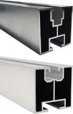 STOFFTEX Solar Schiene Solarschiene Solarprofil Montageschiene 240cm 2,4m Aluminiumprofil 0% §12Abs.3UStG Systemprofil PV Anlage Nut 8 10 40 Photovoltaik Solar Typ S & T Solarpanel