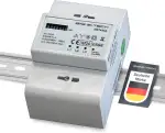 3-Phasen-Digitaler Drehstromzähler [DRT430A - MID 26] mit mechanischem Rollenzählwerk, MID-zertifiziert, Direktmessung bis 100A, 400V, S0-Impulsausgang, DIN-Schienenmontage
