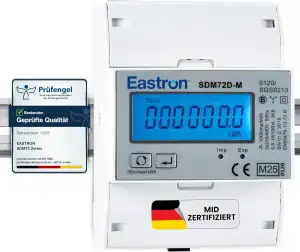 3-Phasen Zweirichtungs-Drehstromzähler [SDM72DM-V2] mit RS485 Modbus, S0-Impulsa